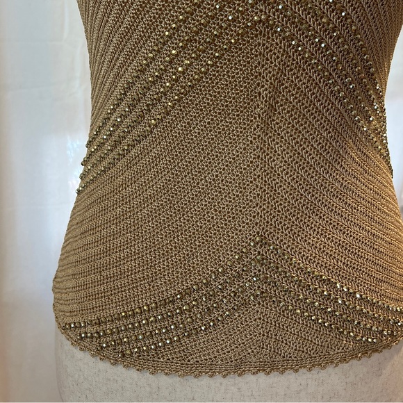 Gold Beaded Camisole size M - Picture 4 of 9